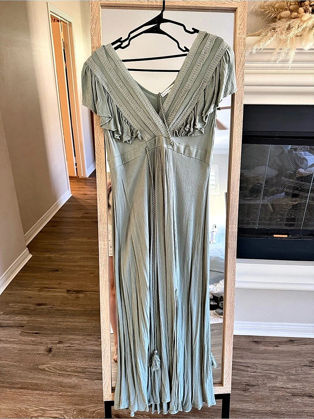 Balticborn Maxi Dress in Green Size Large Like New